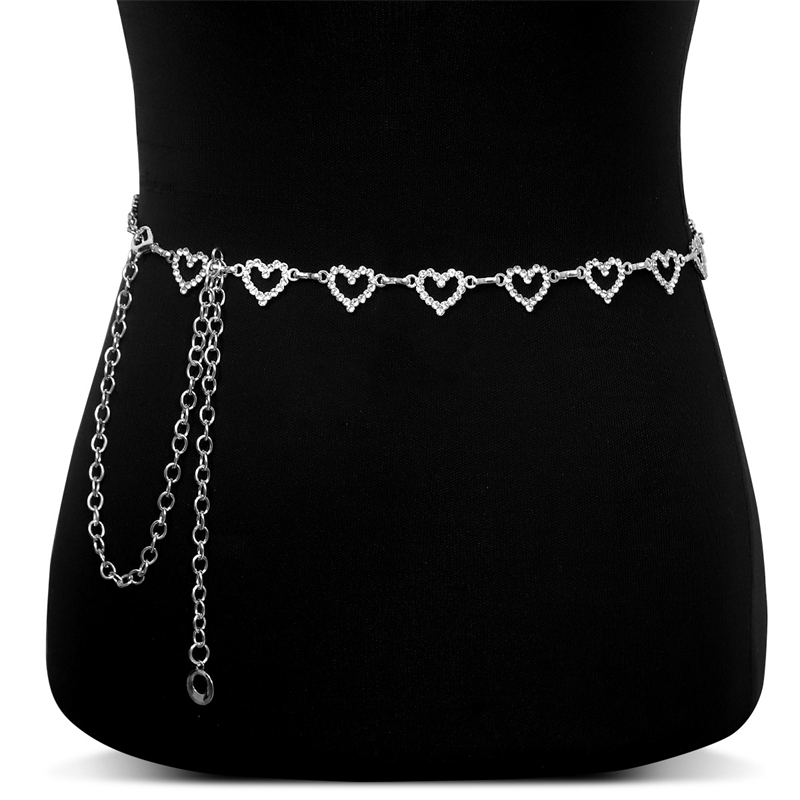 เข็มขัดคาดเอวรูปหัวใจประดับเพช - Body Jewelry Ends บทวิจารณ์และราคา