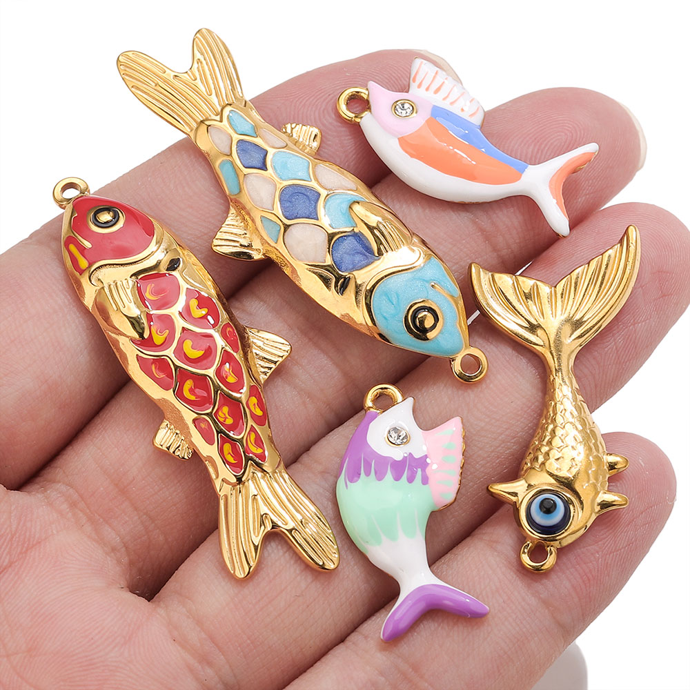2-3pcs สแตนเลสสตีลน่ารักเคลือบ - Body Jewelry Wholesale บทวิจารณ์และราคา