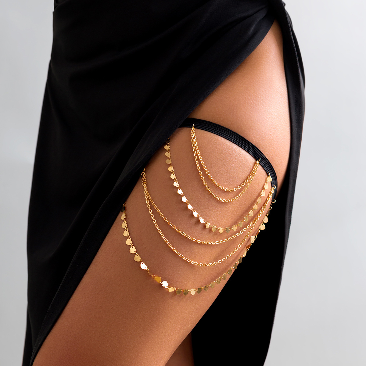 โซ่คล้องต้นขาหลายชั้น ประดับกร - Body Jewelry Thigh Chain บทวิจารณ์และราคา