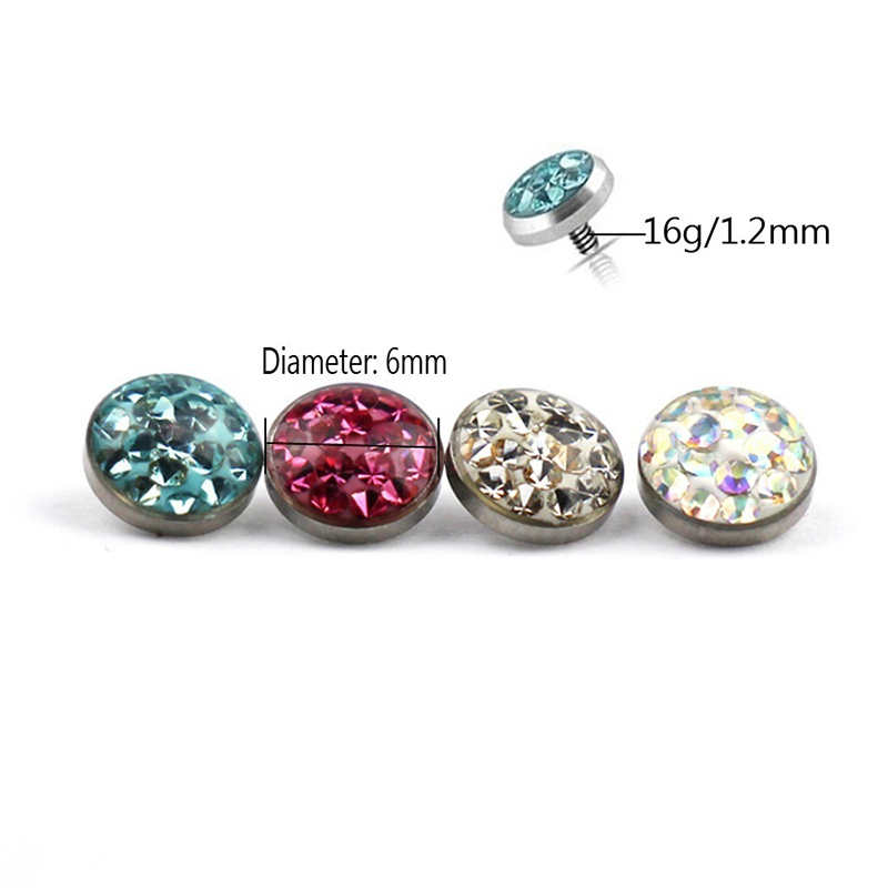 1PC Dermal Anchor TOP Piercing - Dermal Anchor Top บทวิจารณ์และราคา