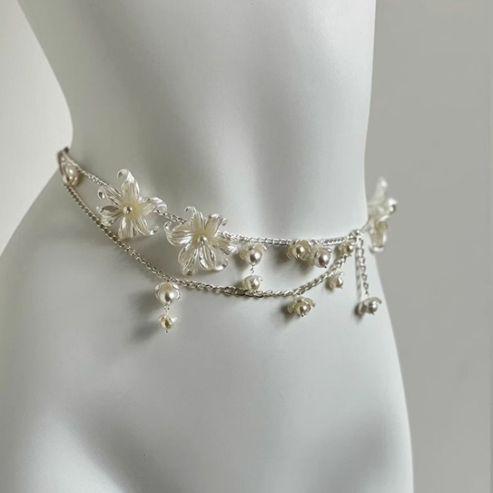 โซ่คาดเอวไข่มุกแฟชั่นสุดหรู เค - Body Jewelry Ends บทวิจารณ์และราคา