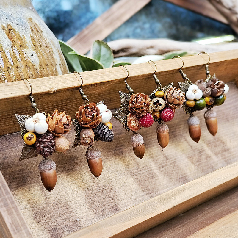 ต่างหูไม้สไตล์วินเทจ ต่างหูรูป - Body Jewelry Wholesale บทวิจารณ์และราคา