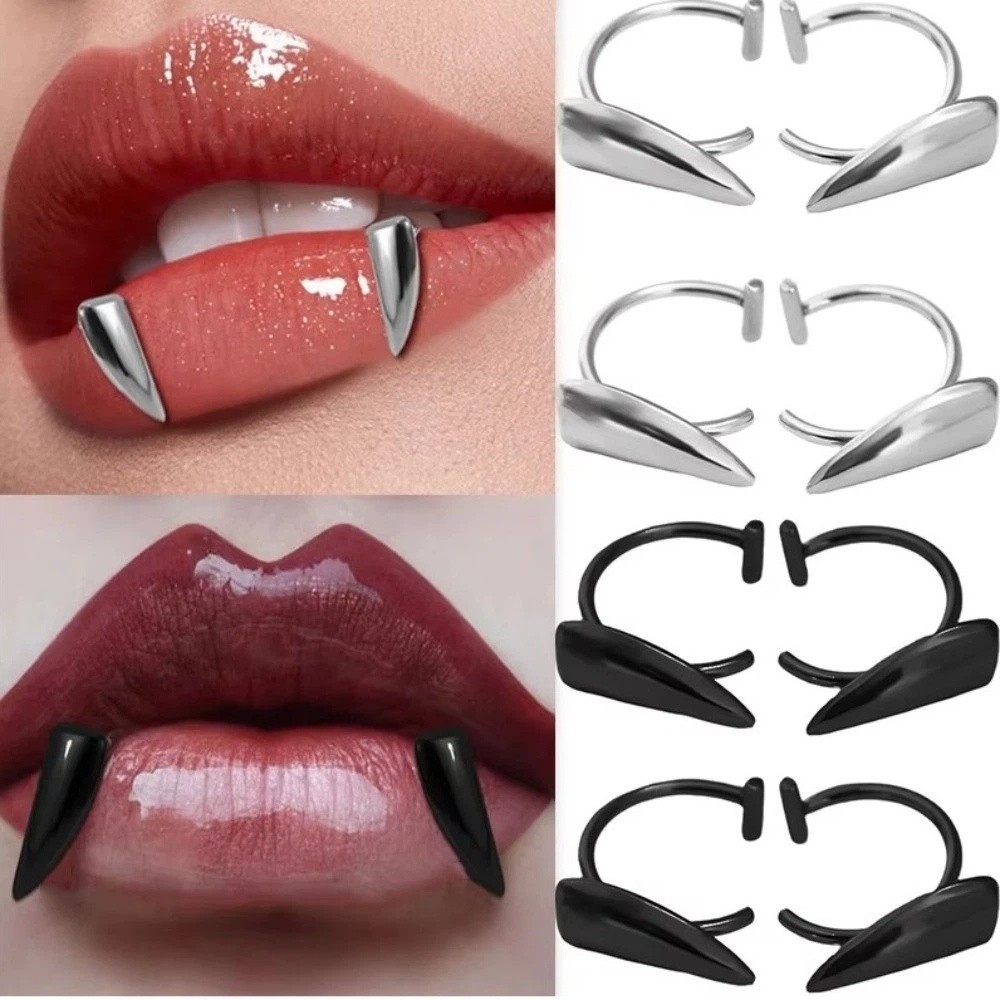 ชุดแหวนริมฝีปากปลอมแบบโอเวอร์ไ - Body Jewelry Lip Ring บทวิจารณ์และราคา