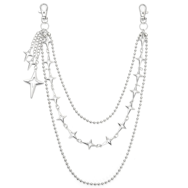 สร้อยคาดเอวแบบหลายชั้นลายดาวสไ - Body Jewelry Waist บทวิจารณ์และราคา
