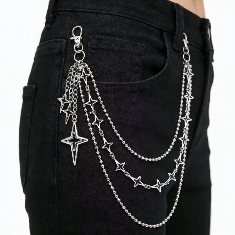 สร้อยคาดเอวแบบหลายชั้นลายดาวสไ - Body Jewelry Waist บทวิจารณ์และราคา
