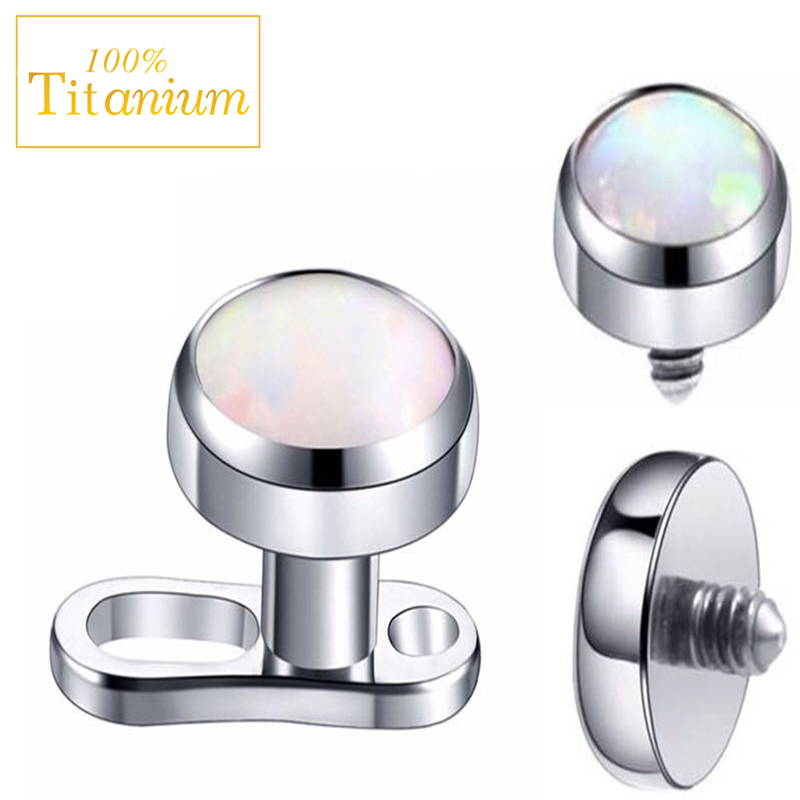 1Pcs โอปอล Micro Dermal เจาะ D - Dermal Anchor Top บทวิจารณ์และราคา