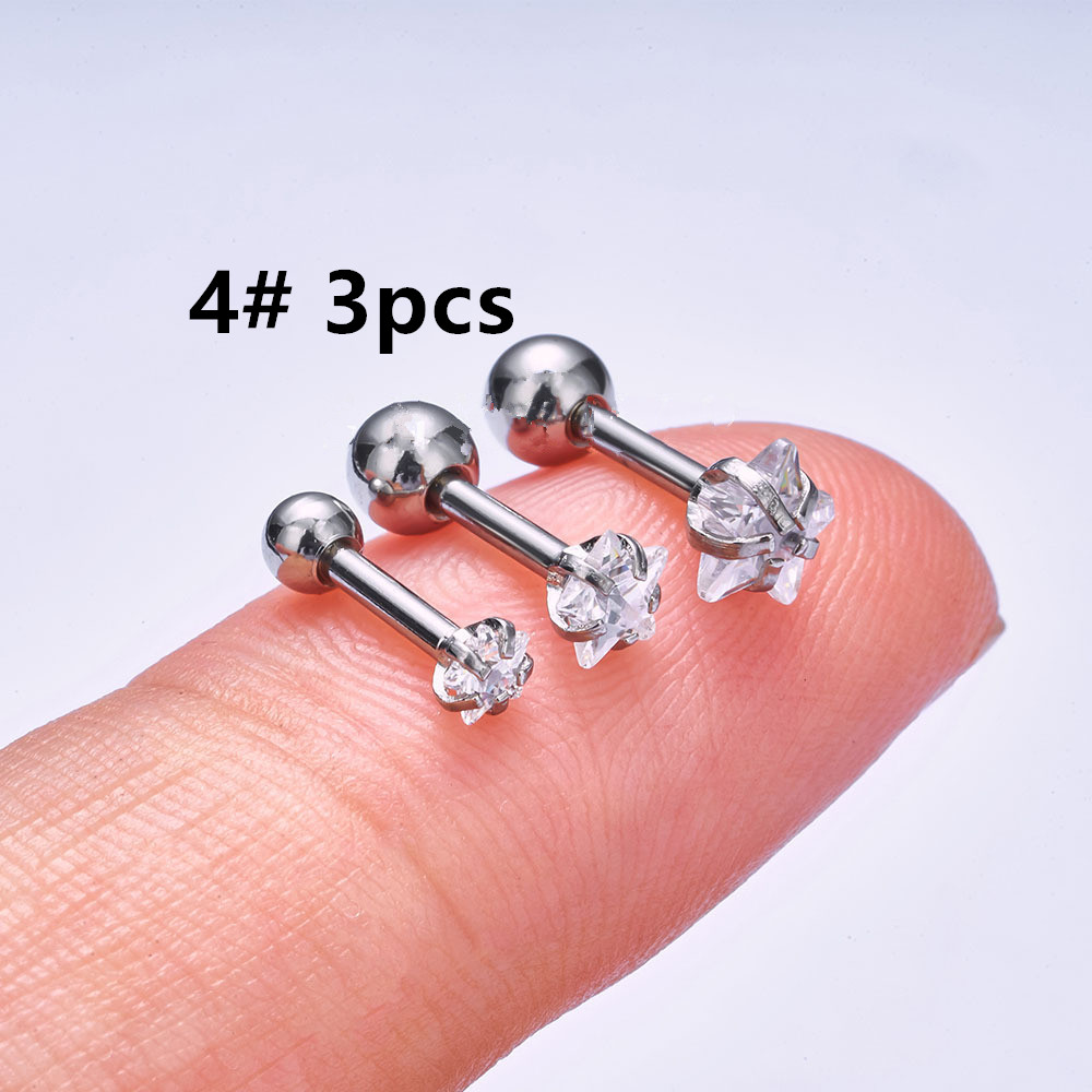 Helix Piercing Star ต่างหูผู้ห - Body Jewelry Trend บทวิจารณ์และราคา